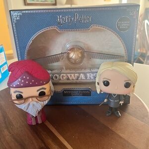 Harry Potter Mystery Flying Snitch with bonus funky pop Luna and tumbled Figures